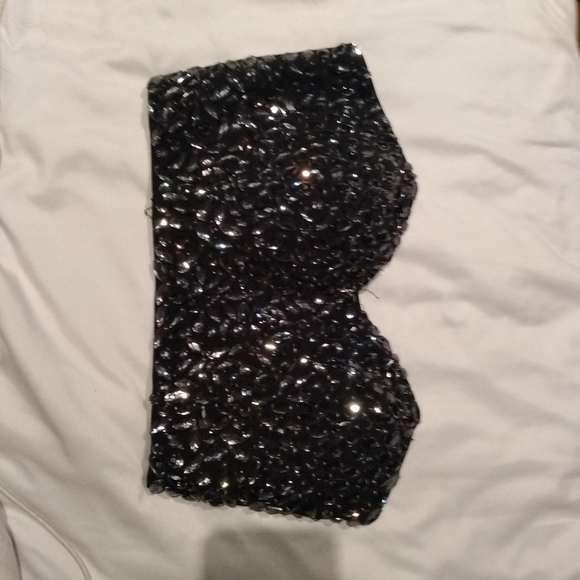 Marciano crop top paillette party xs - Picture 3 of 5